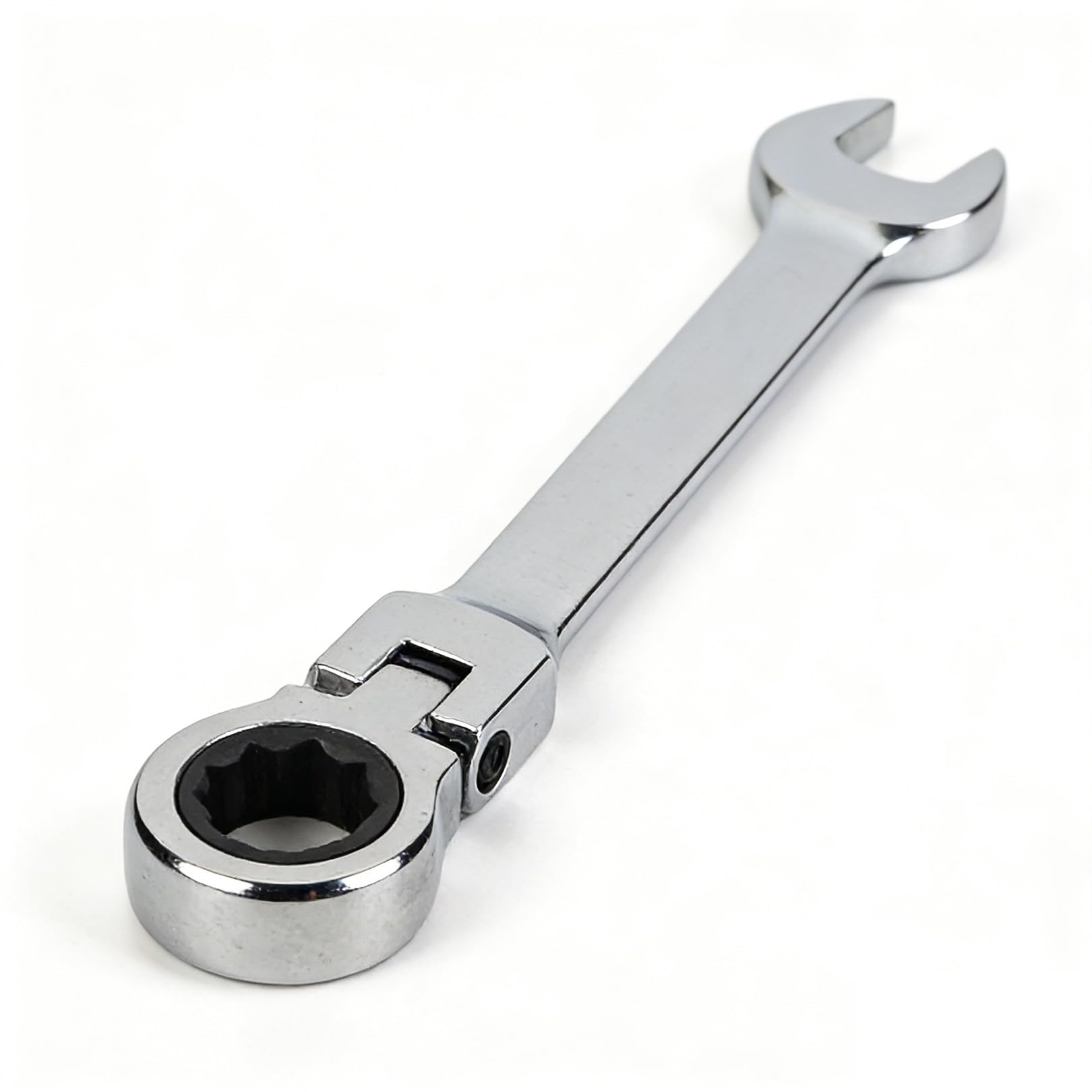 13mm Spanner, Flex-Head Ratchet Wrench,Flexible Handheld Ratcheting Spanners with Non-Slip Grip,Chrome Vanadium Steel Socket 360° Swivel Head,for Auto Repair, Plumbing,Home Maintenance,Gift for Men