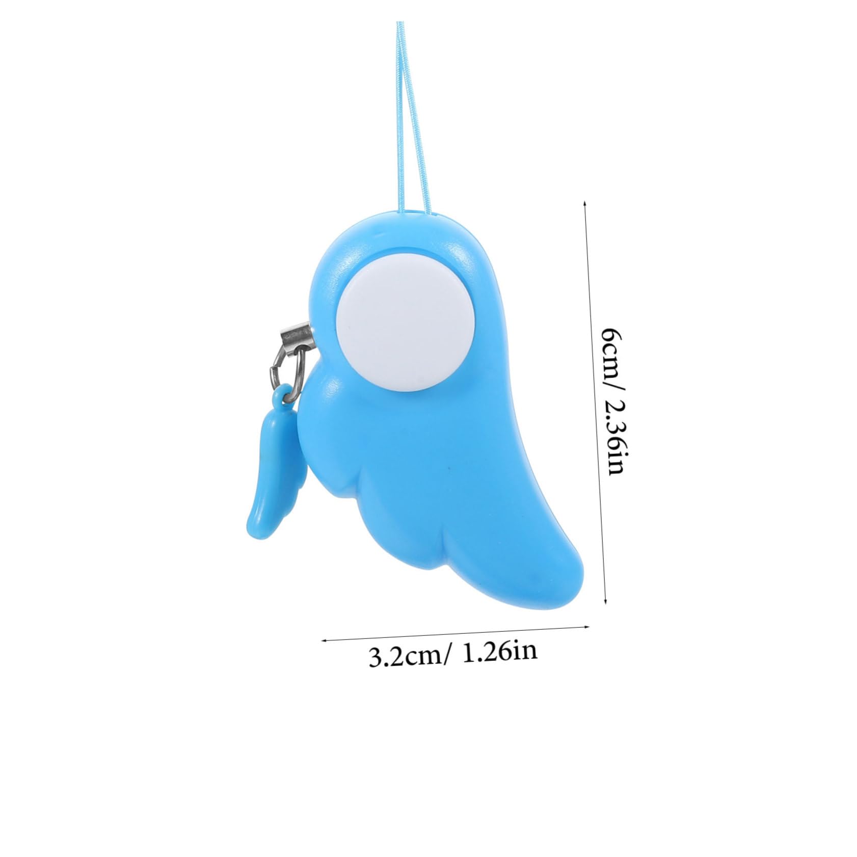 LAPYAPPE Portable Personal Alarm for Women Alarm with Angel Wing Design Compact Device for Outdoor Use No Packaging