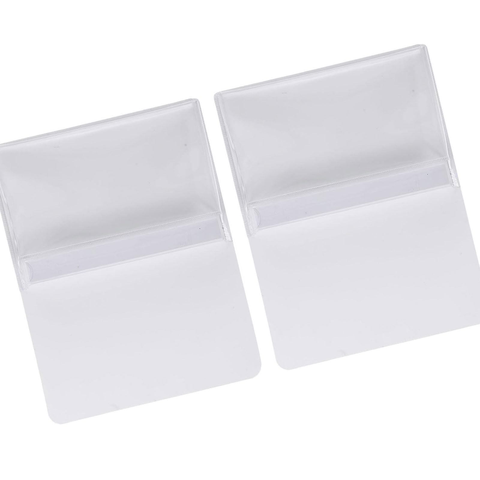 2 Buste Trasparenti magnetiche con Tasca portaoggetti da