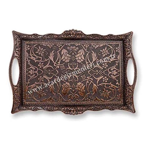 Bandeja cuadrada para servir té, diseño otomano turco Cover