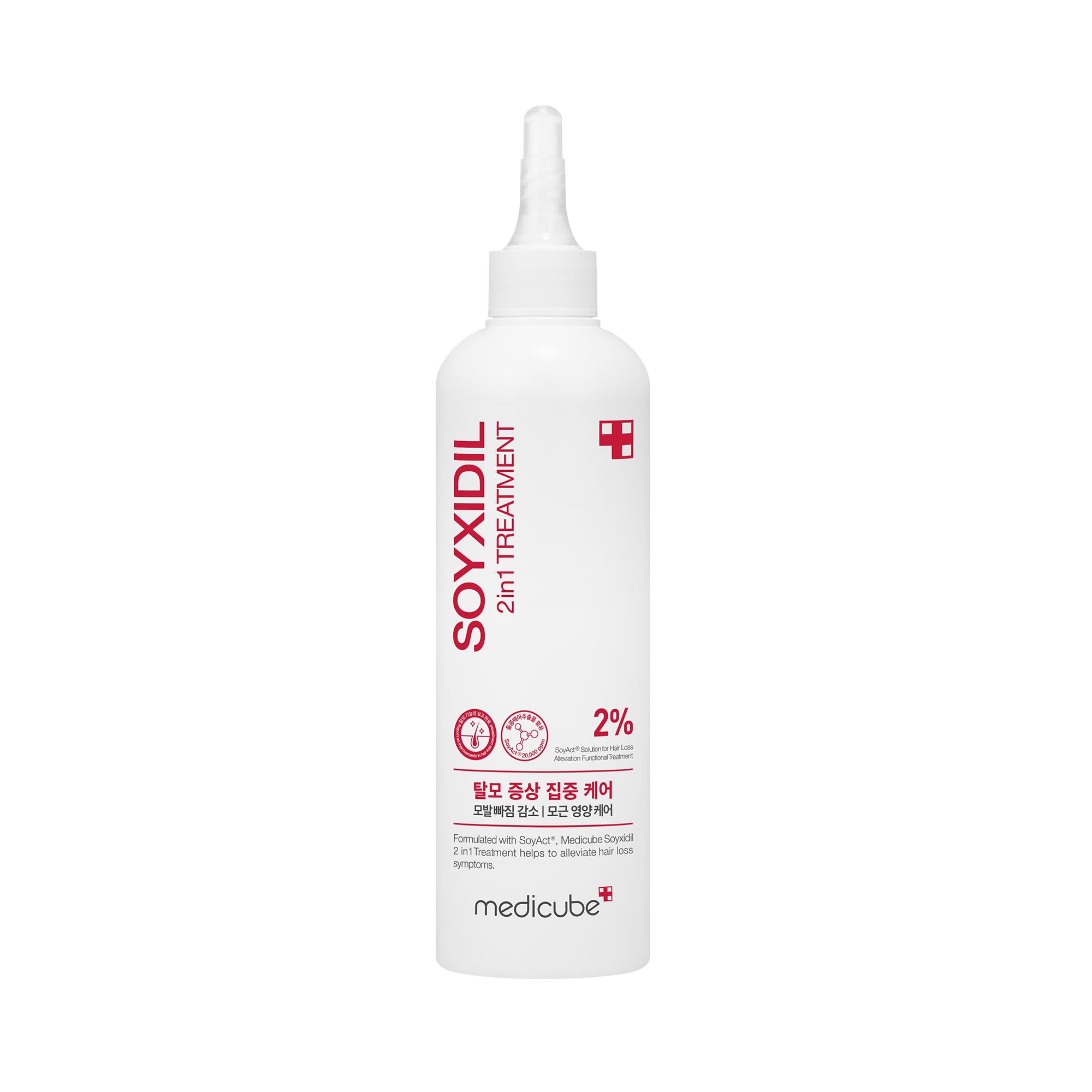 medicube Soyxidil, balsamo 2 in 1 per la perdita dei capelli, idratante e fortificante, cura del cuoio capelluto per diradare capelli deboli e danneggiati, trattamento anticaduta e rinforzante, 256 ml