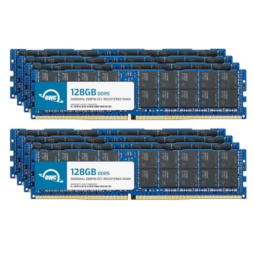 Image of OWC 1TB (8x128GB) DDR5 5600MHz ECC RDIMM 4Rx4 288-pin Memory RAM | PC5-44800, ECC Registered, 4Rx4, 1.1V, CL46, Compatible with Select Workstations, Servers, and NAS Systems