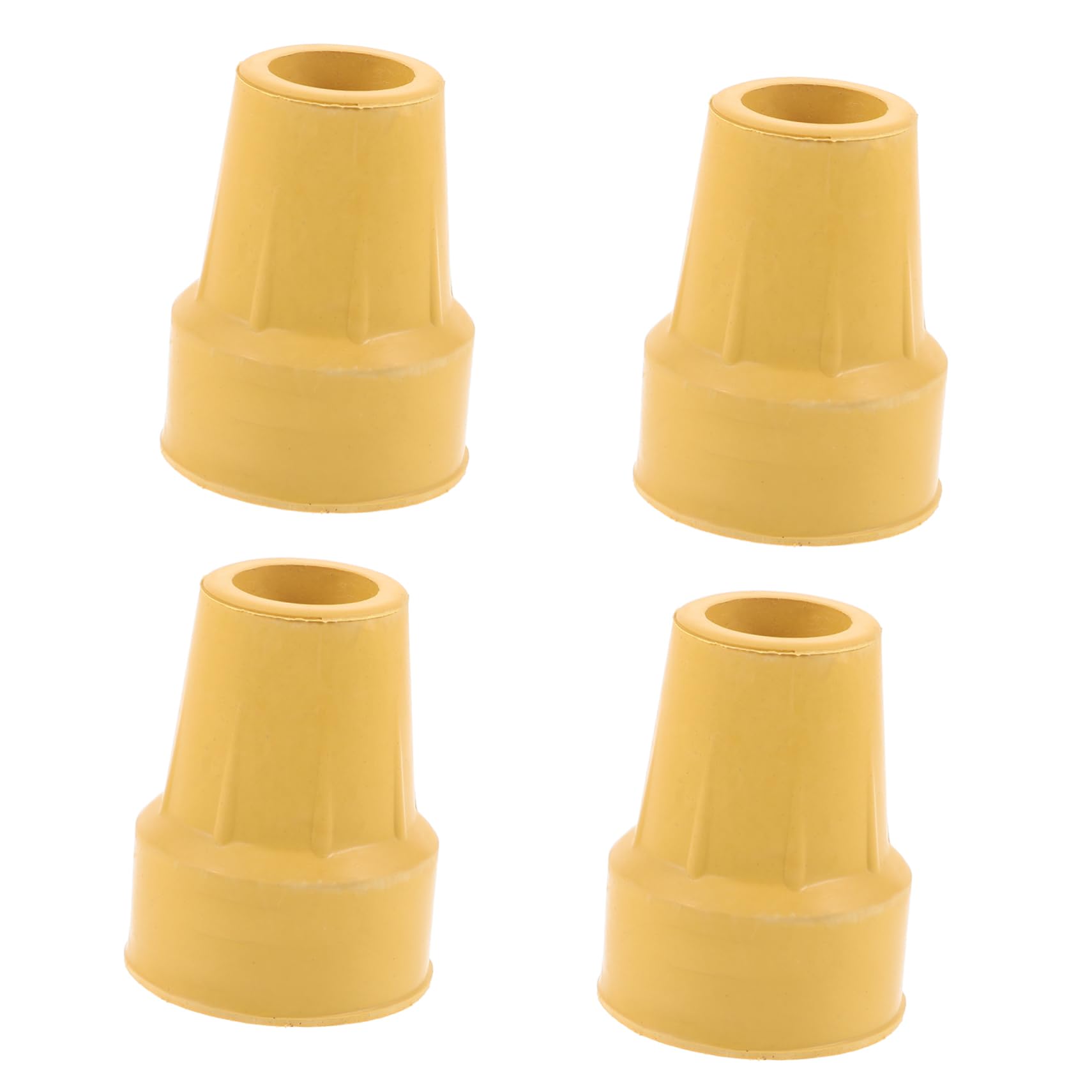 Muletas Cubiertas De Punta De Poste Engrosadas Cauchos Gorras De Bastón Almohadilla De Muleta Antideslizante Puntas De Bastón De Goma Yellow 4 Piezas X 4
