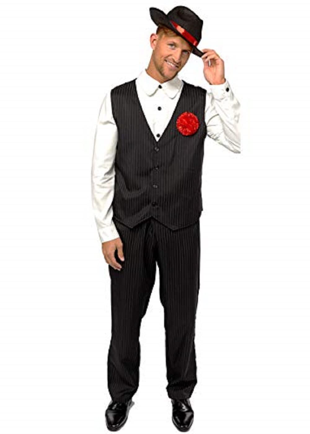 (PKT) (Fix 1/1) (9907058) Adult Mens Gangster Man Costume (Standard)