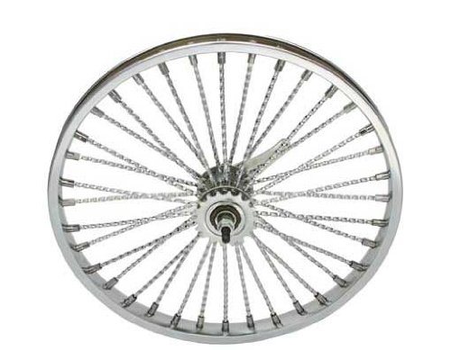 Lowrider 20" 36 Twisted Spoke Coaster Wheel Chrome. Bicycle Wheel, Bike Wheel, Bike Wheel, Bicycle Wheel, BMX, Free Style, Chopper, cuiser, Bike Part, Bicycle Part