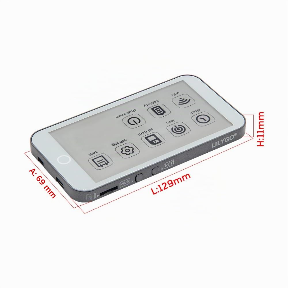 LILYGO T5-4.7-S3 E-Paper Pro ESP32-S3 SX1262 LoRa 868 MHz TF Card RTC TTGO - Placa de desarrollo con pantalla de 4,7 pulgadas (ultrabaja potencia, con GPS)