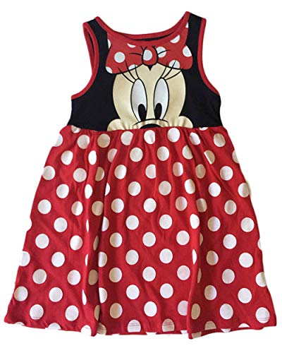 Vestido para niñas Disney Minnie Mouse manga corta estampado duradero