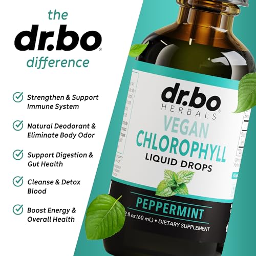 Dr. Bo Chlorophyll Liquid Drops Body Detox - Vegan Liquid Chlorophyll Drops Odor Cleanse Supplement thumb #3