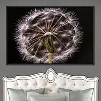 Framed Canvas Wall Art Blooming Closeup Botanical Chic Closeup Expressive Multicolor Photography Realism Ultra - 16x24 inches