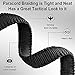 SOMA Rifle Sling Paracord Gun Sling Adjustable Shotgun Sling with Swivels for Outdoor Hunting (Black)