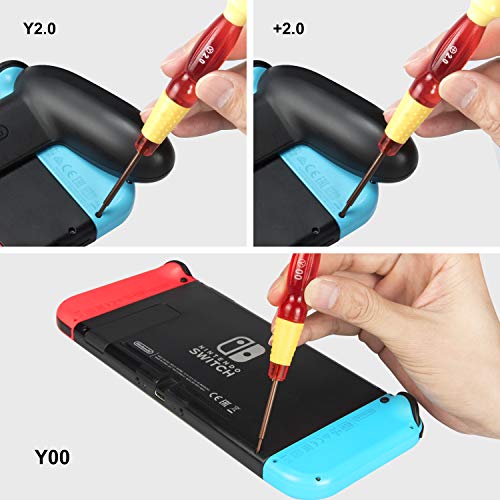 Switch Screwdriver Set - Younik Switch 17 in 1 Tri Wing Tip Screwdrivers for Nintendo Switch Gamebit Repair Tool Kit for Nintendo Switch/Switch Lite/Joy Con/DS/NES/SNES/DS Lite/Wii/GBA/Gamecube