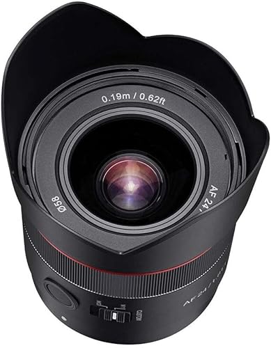 Miniatura 8 de Rokinon Lente de enfoque automático de marco completo compacto F1.8 AF de 0.945in para Sony E (IO2418-E)