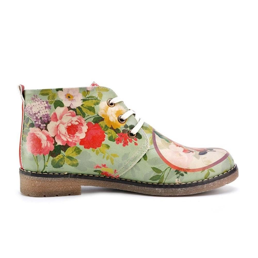 GOBY Botines con Cordones para Mujer - Botas Militares de Piel Vegana con Diseños Exclusivos - Zapatos de Invierno Casual y Elegantes - Cómodos y Originales