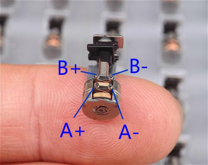 5PCS 6mm DC3V 2-Phase 4-Wire Slipway Screw Rod Stepper Stepping Motor
