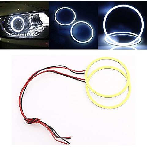 Qasim 70MM COB LED Fog Light Halo Ring Cover