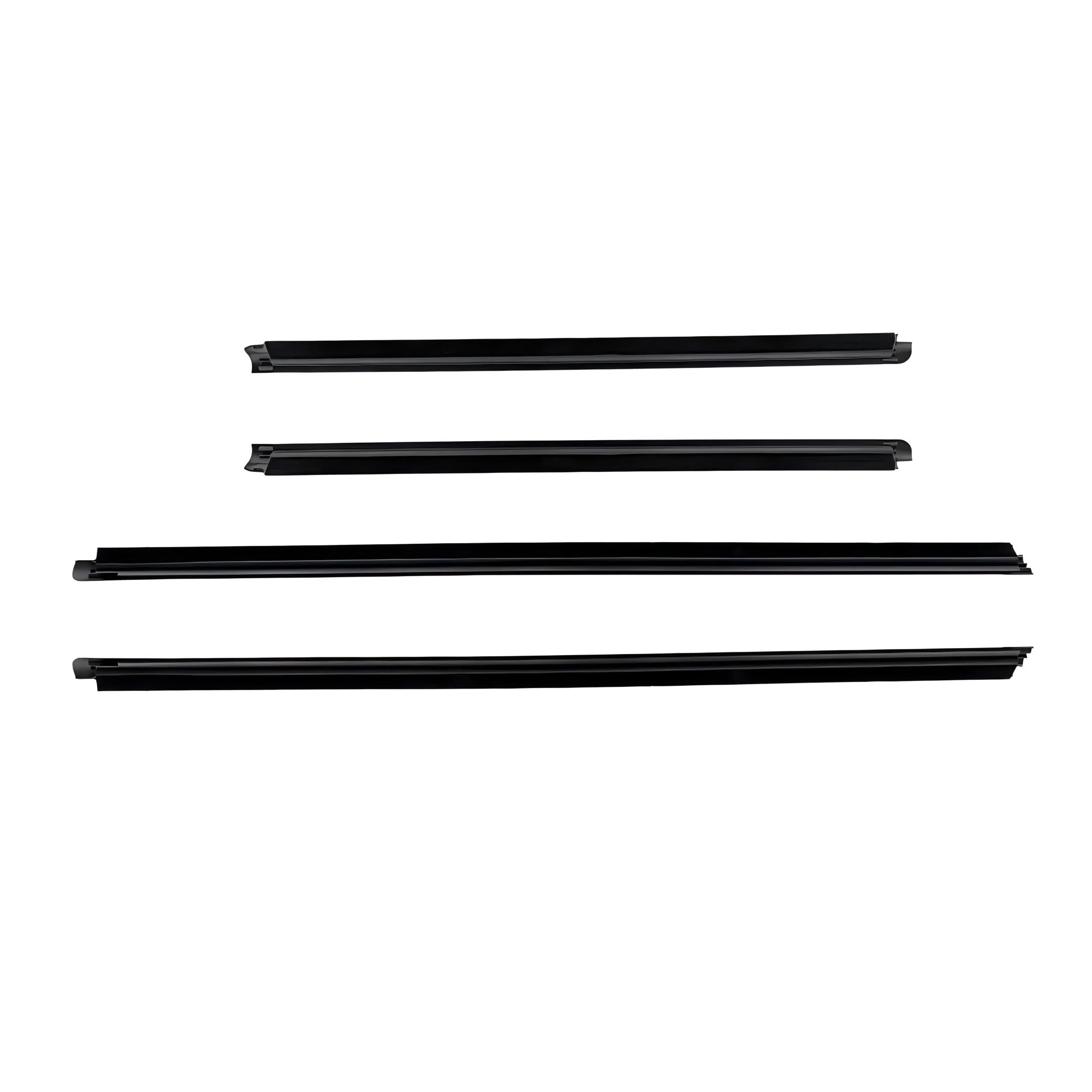 Sealing Strip 4PCS Outer Windows Rubber Weatherstrip Waterproof Pressure Sealing Belt Moulding Trim for Hyundai for Getz 2002-2011 5Door Hatchback