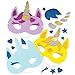 Baker Ross Kits de masques en mousse Licornes (lot de 4) - Loisirs créatifs pour enfants