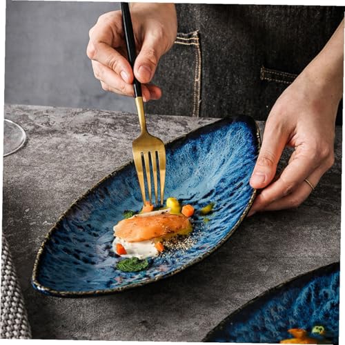 Plato Sushi Cerámico Ipetboom Estilo Japonés Pequeño miniatura 3
