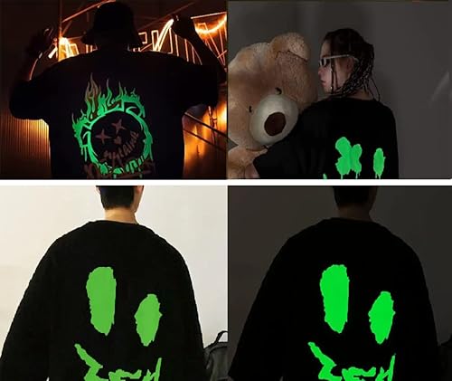 Miniatura 4 de Puff HTV Heat Transfer Vinyl Green Glow in Dark HTV Vinyl Puff 3D Luminous Neon Green Iron on Vinyl for Cricut  Silhouette Cameo Flocking Green Heat