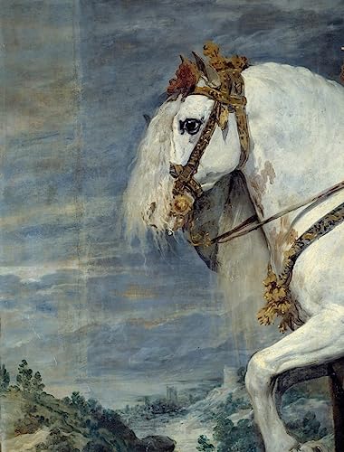 Toile Portrait équestre d'Isabelle de France Diego Rodriguez pour grand mur vide