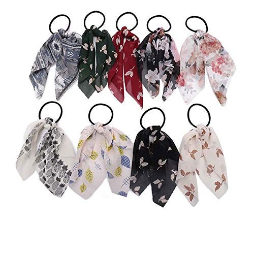 Leadwort® Club Stylist Hair Rubber Bands Scrunchy Elastic Satin fabric for Women And Girls Pack of-4 (Random Assorted Color And Print) (B0859HL3KC) Amazon Price History, Amazon Price Tracker