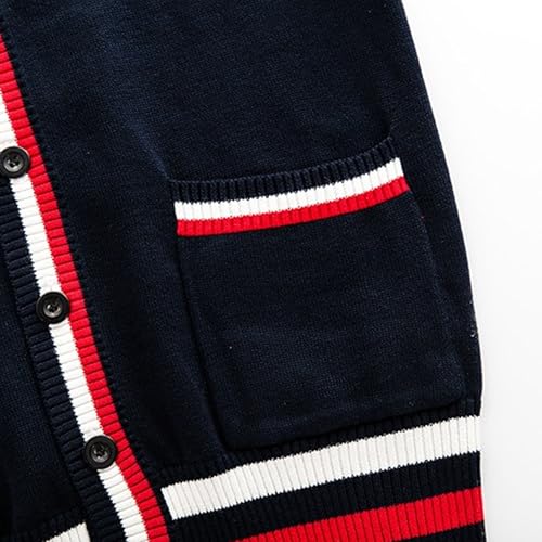 JEKE-DG Men's V Neck Knit Cardigan Sweater Button Down Heavy Weight Sweater Long Sleeve Fashion Winter Sweaters3