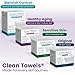 Clean Skin Club Healthy Aging Clean Towels® XL, Smooths Fine Lines Wrinkles & Texture in 6 weeks, Treated for Extra Softness, Disposable Face Towels, Anti Aging Makeup Remover Dry Wipe, 50 count