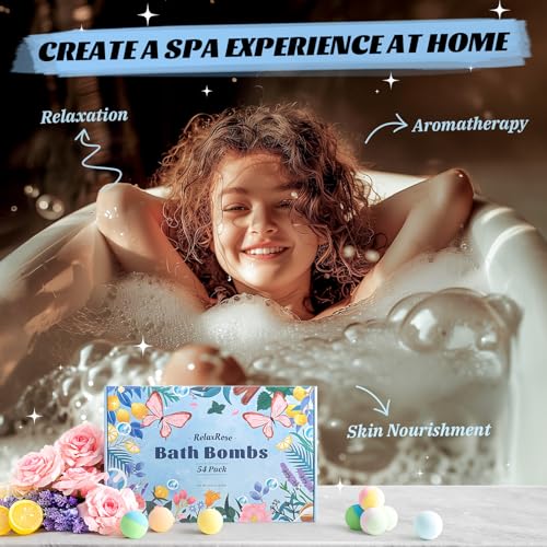 Relaxrose SJM11 Bath Bombs Gift Set, 54 Pack Handmade Shower Bombs thumb #3