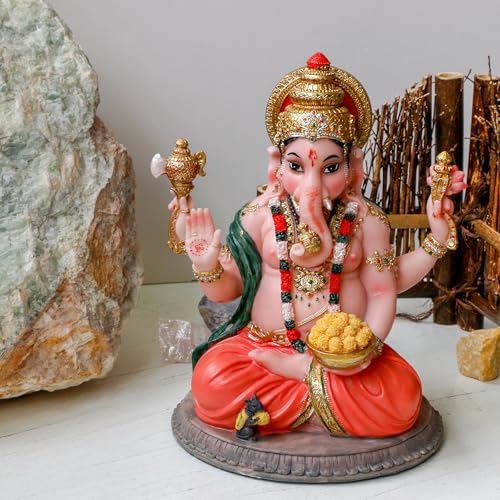 Estatua Hindu de Ganesha 8.4" Decoración para Hogar miniatura 6