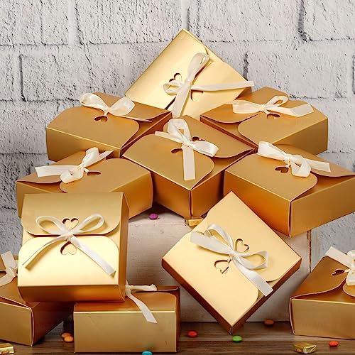 SATYAM KRAFT 12 Pcs Multipurpose Folding Gift Boxes with Ribbon |...