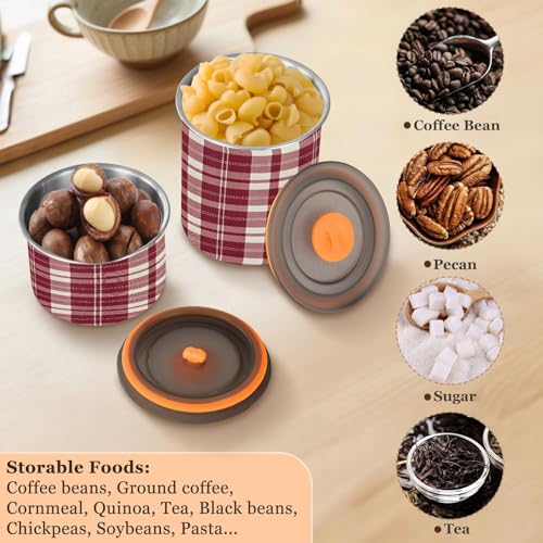 Contenedor al vacío para café acero inoxidable 900ml miniatura 6