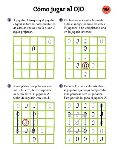 Me divierto con juegos de lápiz y papel