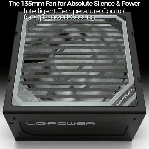 LC-POWER Alimentatore 750 Watt ATX 3.1 - Alimentatore Modulare con 80 PLUS GOLD - PSU per Gaming e Workstation, Nero con Ventola 135mm e Protezione Sicurezza - Alimentatore - Immagine 3