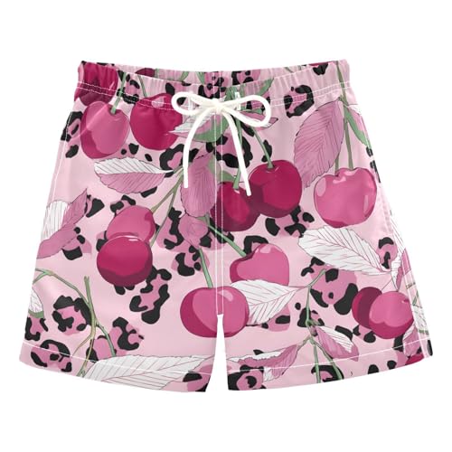 Boys Swim Trunks Leopard Print Cheetah Skin Toddler Swim Shorts Beach Board Shorts Swimsuit