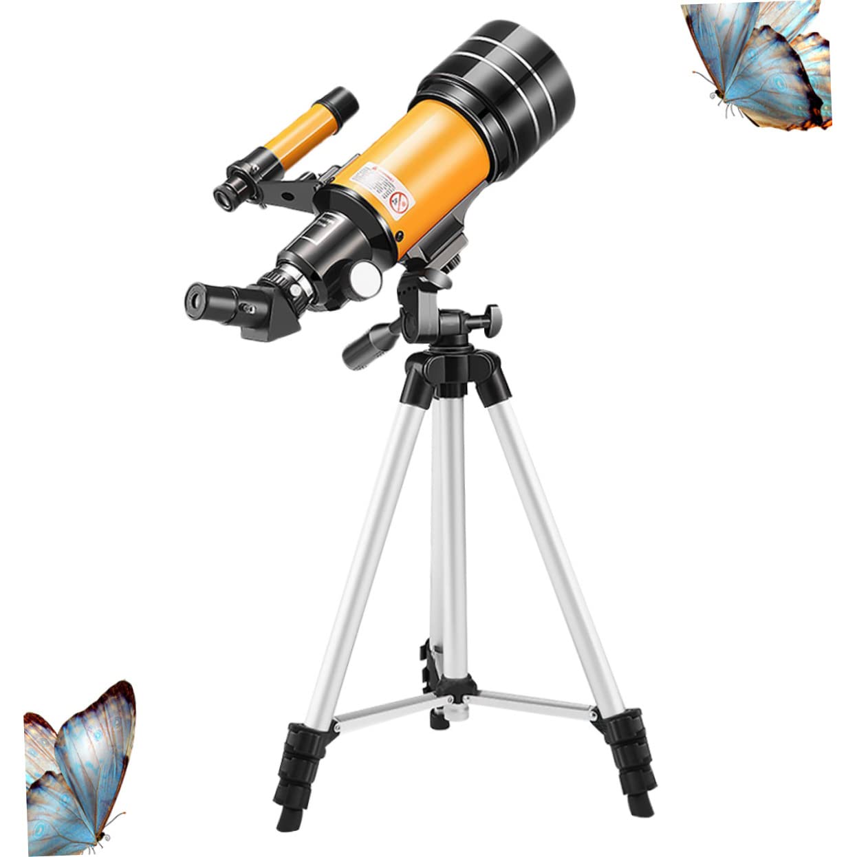 Veemoon 1pezzi Telescopio Astronomico Refrattore Regolabile Con Treppiede Portatile Per Osservazione Pianeti e Stelle Accessori