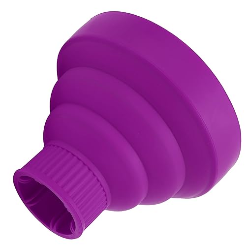 Difusor de secador de pelo, universal plegable, portátil, ligero, plegable, morado