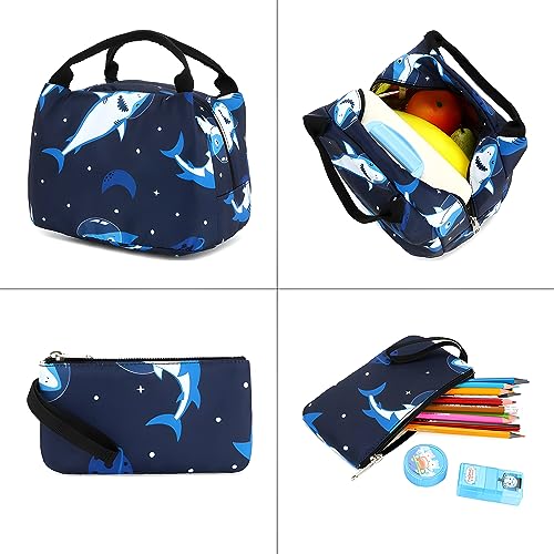 Image of ShopyVid 16 inch School Bag for Girls with Lunch bag /Rakhi Gifts for Sister /School bag for girls kids for 5-7 year /Rakhi Gifts for Sister kids