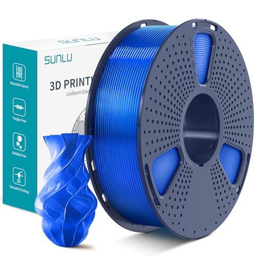 Filament SUNLU PLA Plus Niebieski Przezroczysty (BLUE TRANSPARENT)