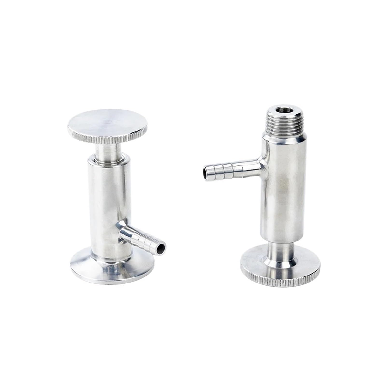 Vanne d'échantillonnage 1/2 DN15 inox pour tuyauterie Tri Clamp 50.5mm