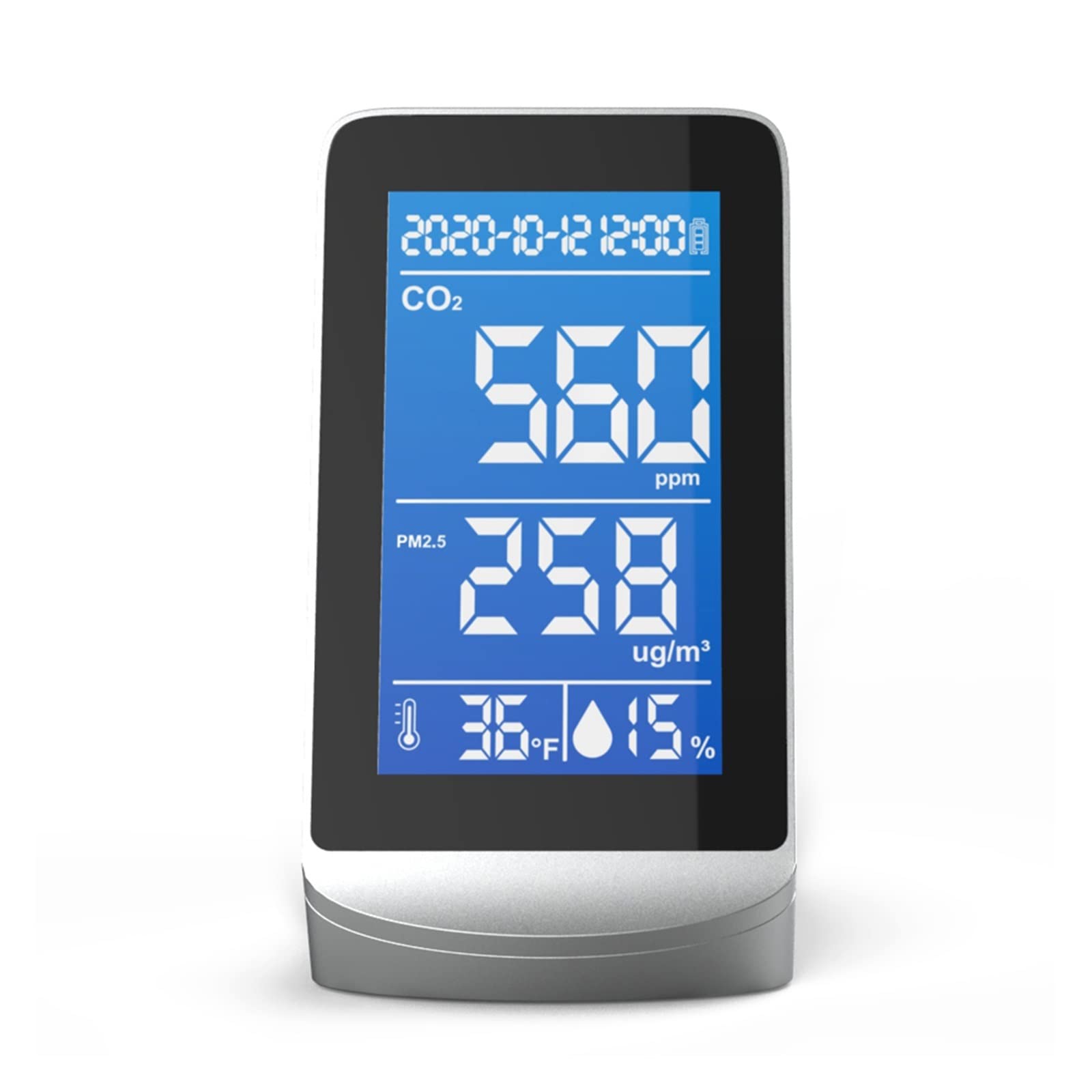 Detector de Gas, DM72D, Medidor De Calidad del Aire, Probador De Co2, Sensor PM 2,5, Detector De Gas Co2, Probador De Polvo Y Humo