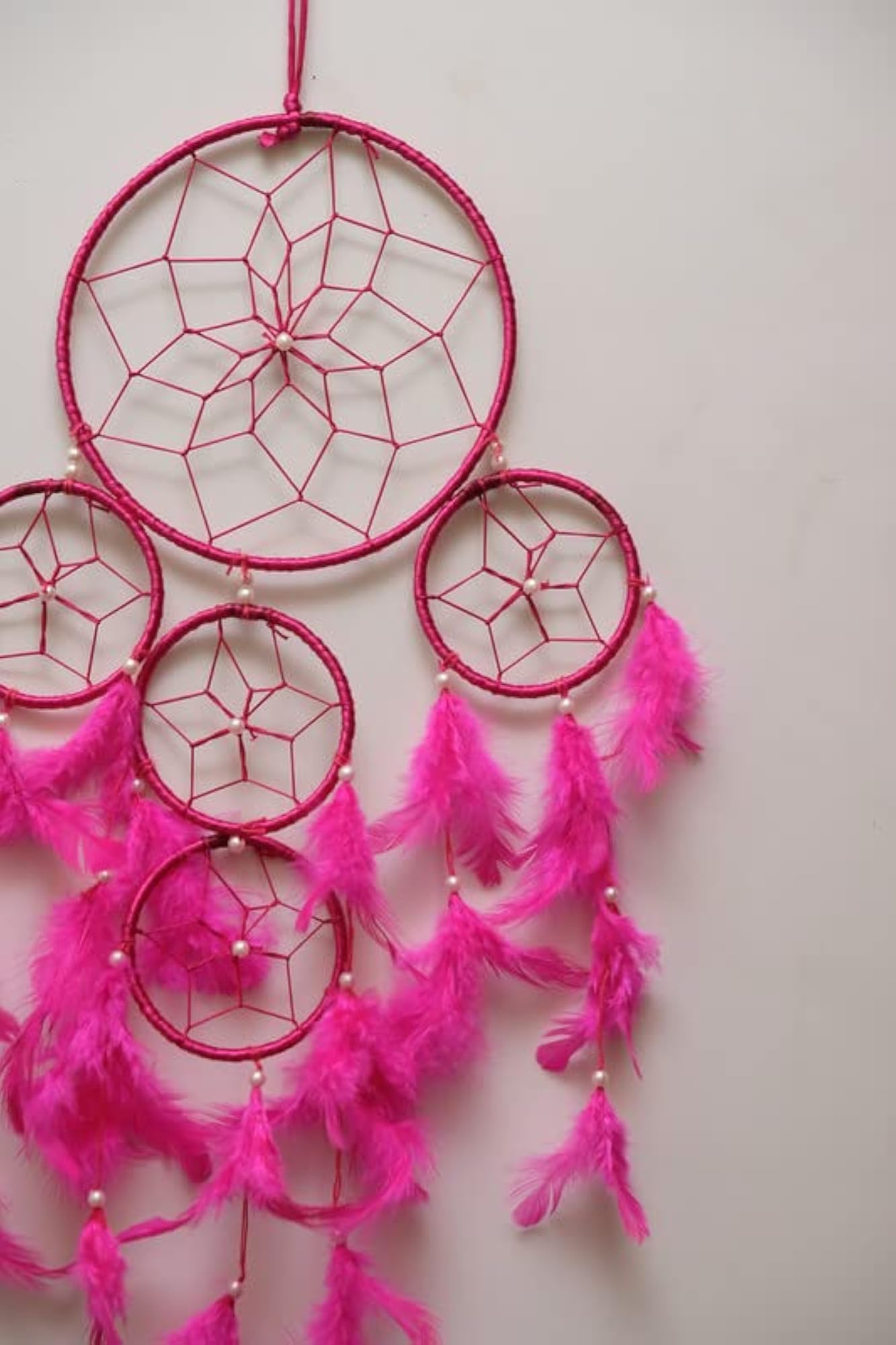 Crochet Feather Dream Catcher Medium Wall Hanging