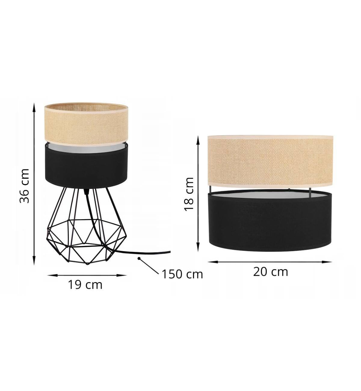 Jute Lampenschirm Tischlampe – Modern & Gemütlich Fürs Schlafzimmer