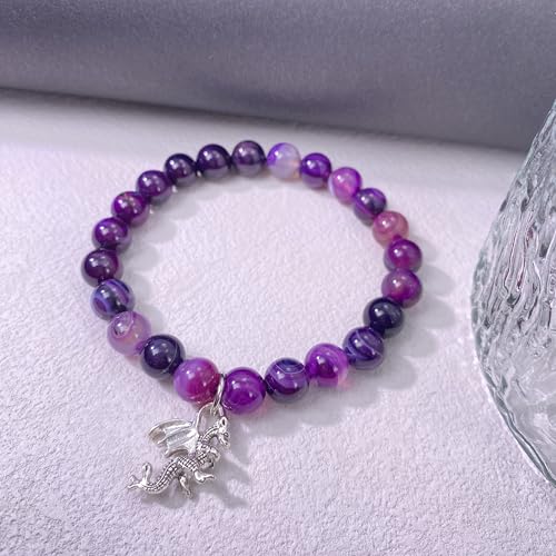 Dragon Gifts for Women Dragon Lover Gifts Natural Stone Beads Dragon Bracelet Dragon Inspirational Jewelry Dragon Spirit Animal Gift4