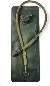 Bolsa de Hidratação 3L, Livre de BPA, com Válvula Anti-vazamento, Tampa Rosqueável, Tubo com Proteção Térmica, Verde