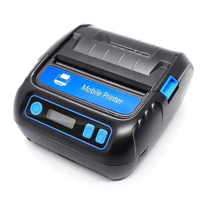 Upwade 3 inch Portable Label + Receipt Thermal Printer with 2600mah