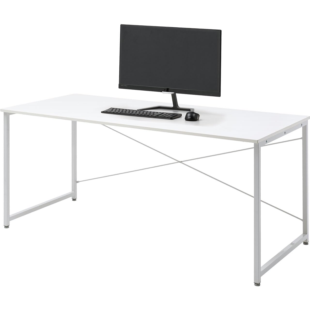 Amazon | サンワダイレクト パソコンデスク 幅160×奥行70cm モニター