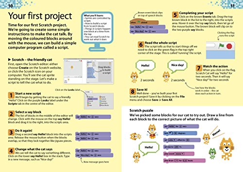 Image of Coding with Scratch Made Easy, Ages 5-9 (Key Stage 1): Beginner Level Scratch Computer Coding Exercises
