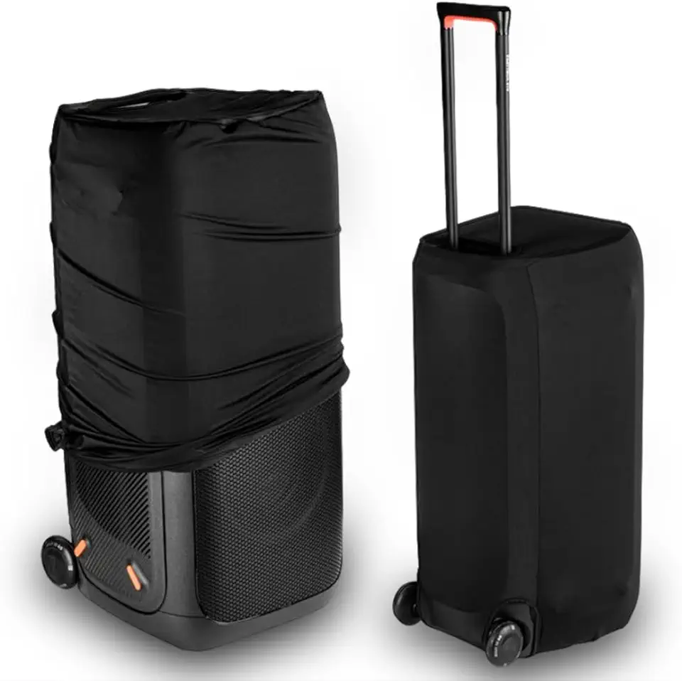Capa elástica contra poeira para alto-falante JBL Partybox 310/Stage 320 Party – Capa protetora de alto-falante elástica de tecido respirável com recortes de alça e roda