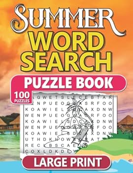 Paperback SUMMER WORD SEARCH PUZZLE BOOK: LARGE PRINT Book