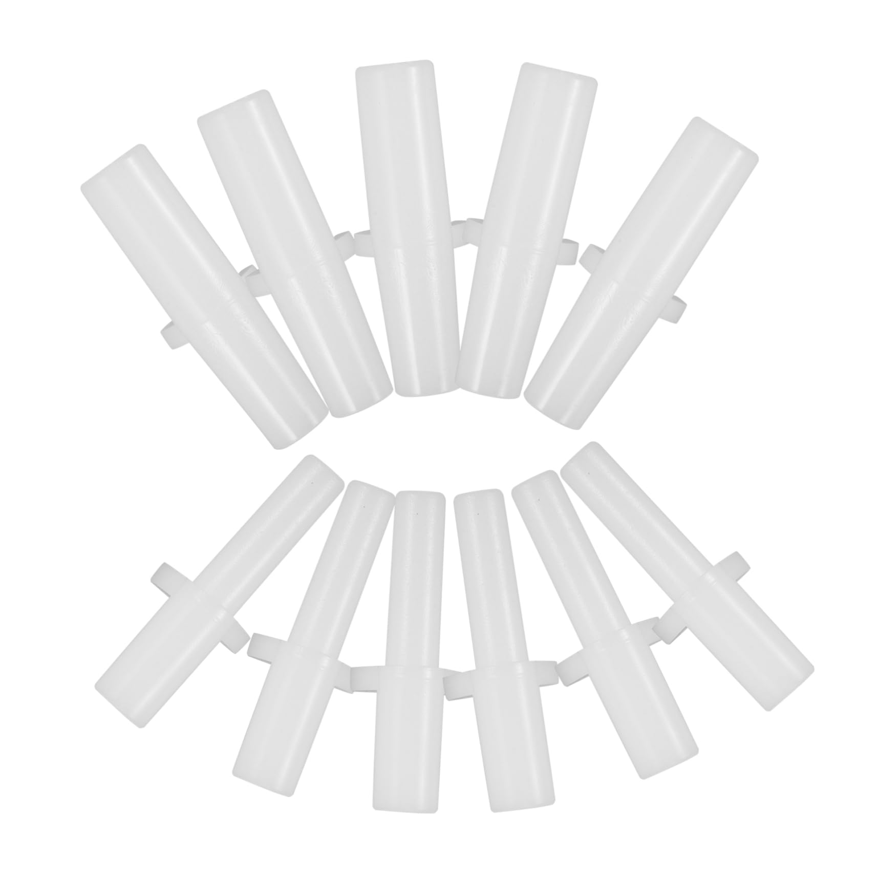 HANABASS Couvre-Pieds De Tente Poteaux Portable Accessoires De Tente De Liaison Pôle Adaptateur De Poteau Extérieur Canne À Pêche Plastique Blanche